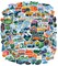 Carson Dellosa 100 Adventure Time Vinyl Stickers, Waterproof Decals for Crafts, Scrapbooking, Water Bottle, Lap Top, Teacher Planner, Phone Case, Luggage, Camp, Travel, and School Supplies